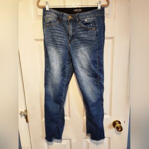 Stylish Blue Straight Leg Women's Jeans